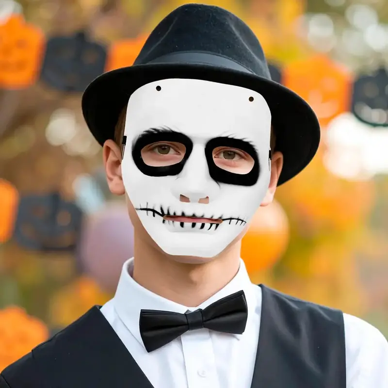 Máscara, Color Blanco, Disfraz De Halloween 2