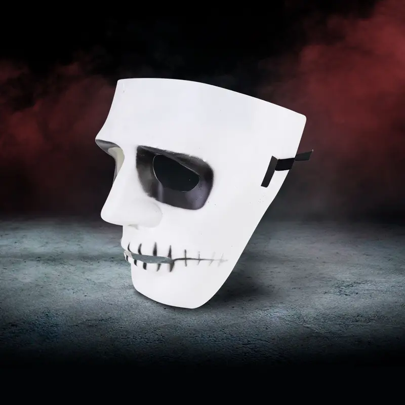 Máscara Color Blanco Para Disfraz De Halloween 1