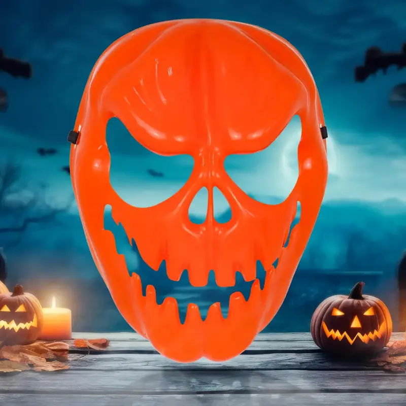 Máscara, Color Naranja, Disfraz De Halloween 2