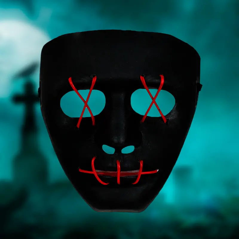 Máscara Color Negro Para Disfraz The Purge 1