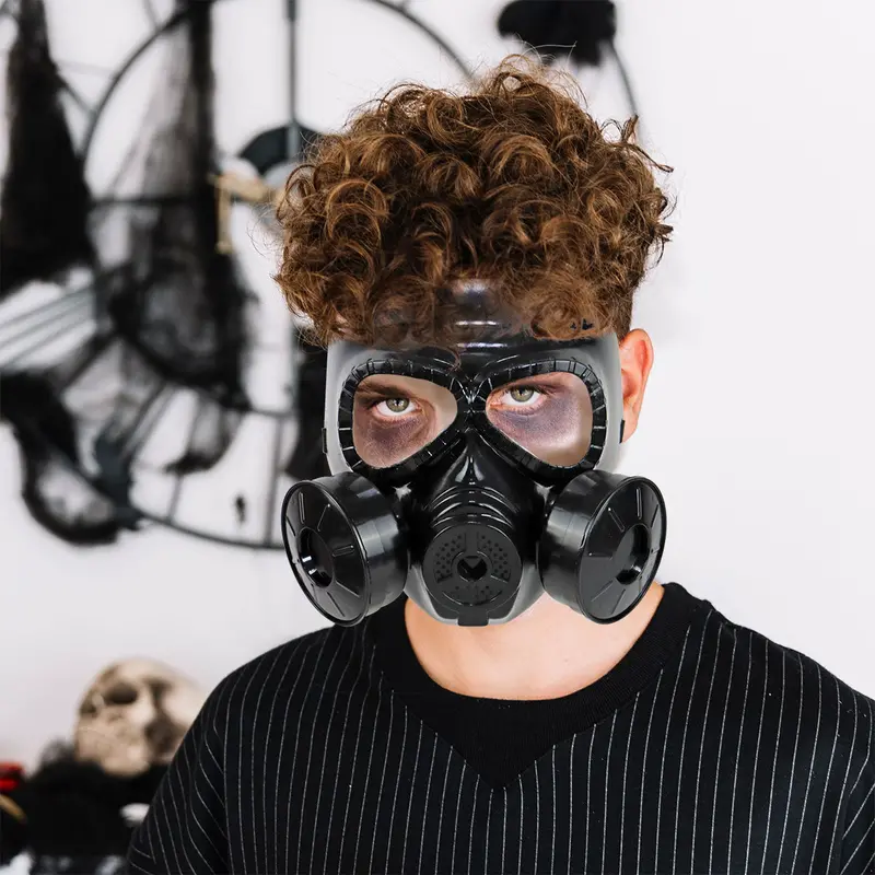 Máscara De Gas Color Negro Para Disfraz 1