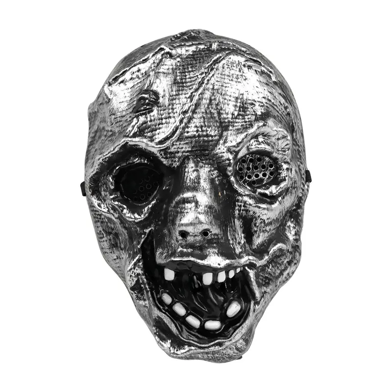 Máscara De Plástico, Color Plata 2