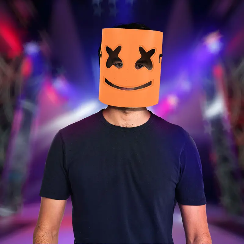 Máscara Dj Color Naranja 1