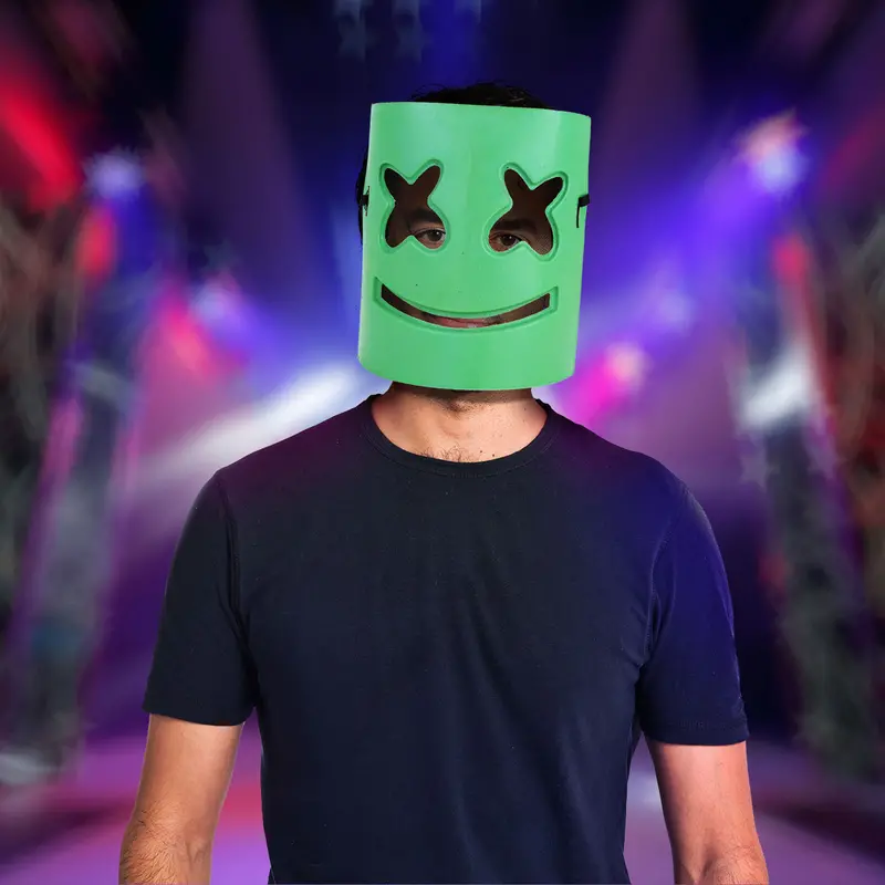 Máscara Dj Color Verde 1