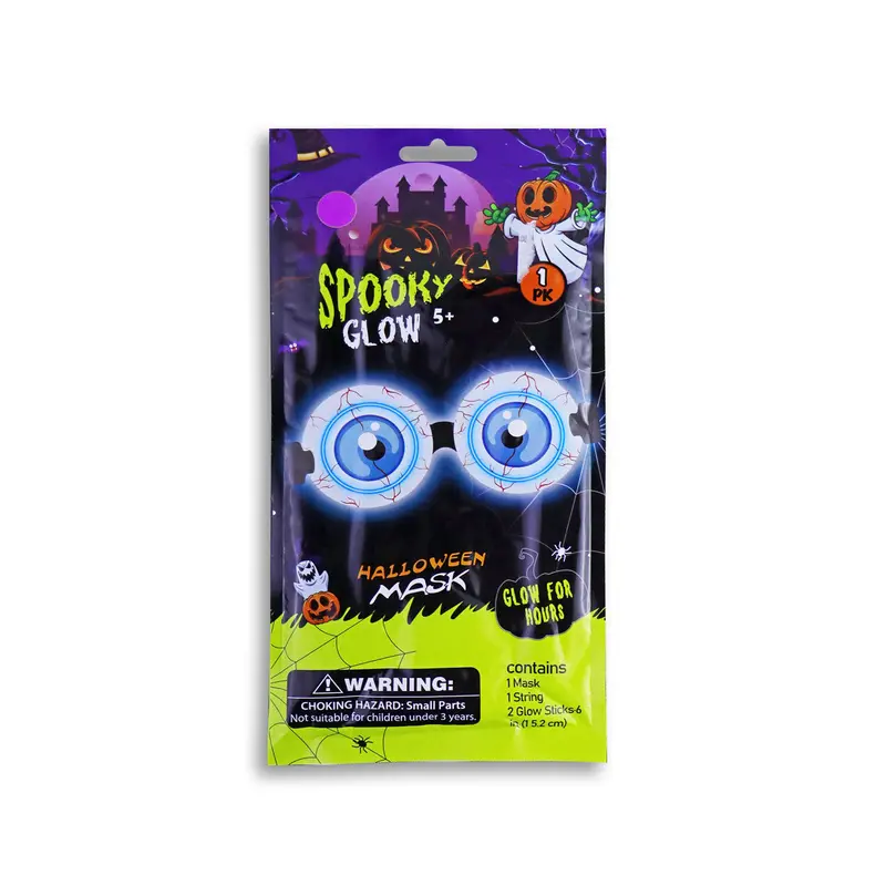 Máscara Fluorescente Color Morado Para Halloween 2