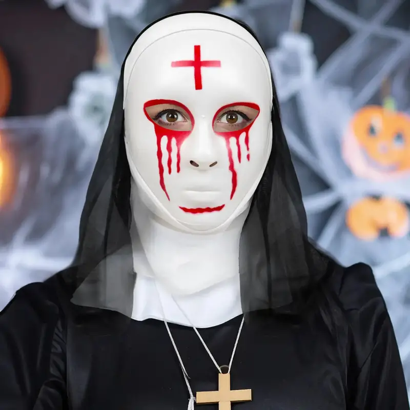 Máscara Monja, Disfraz De Halloween 1