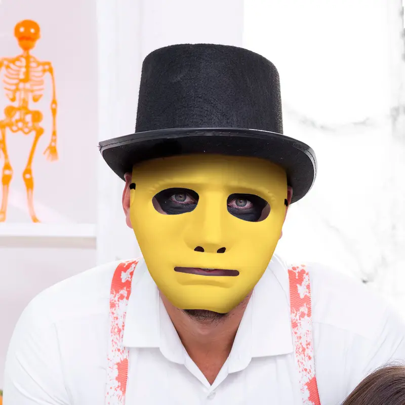 Máscara Para Disfraz Color Amarillo 1