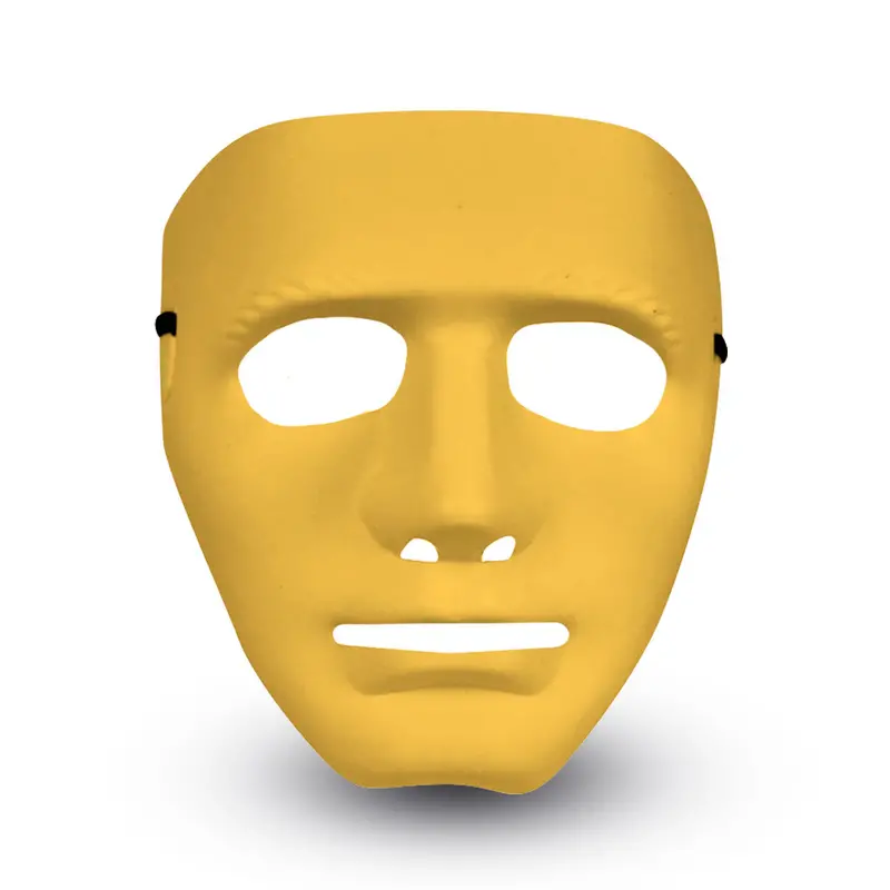 Máscara Para Disfraz Color Amarillo 2