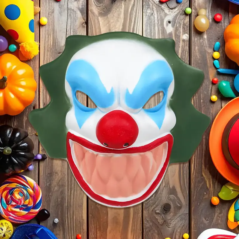 Máscara Payaso, Cabello Verde, Disfraz De Halloween 2