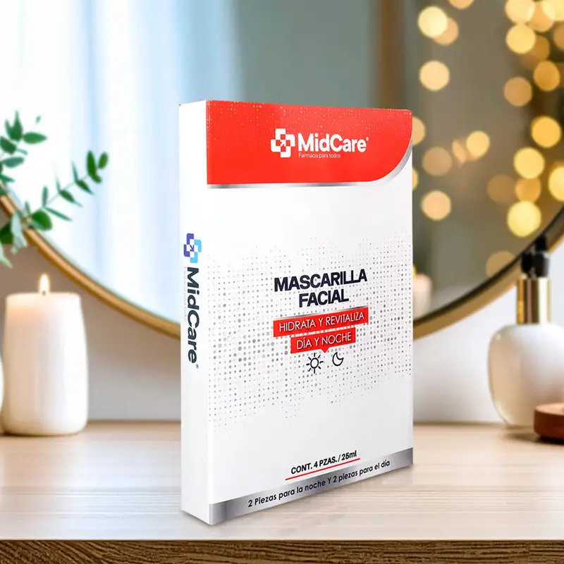 Mascarilla Facial, Midcare, 4 Pzas 1