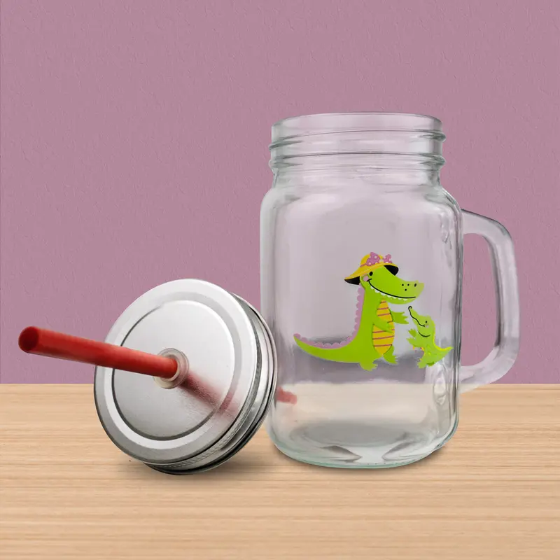 Mason Jar Cocodrilo 450Ml, Día De Las Madres 2