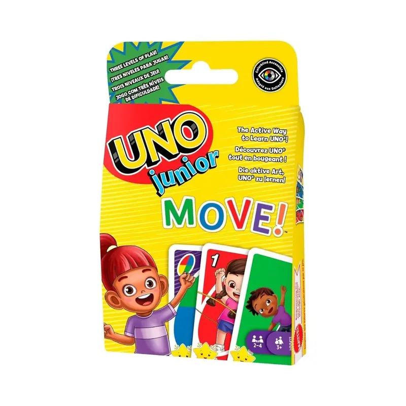 Mattel Uno Junior Move Card Game 1