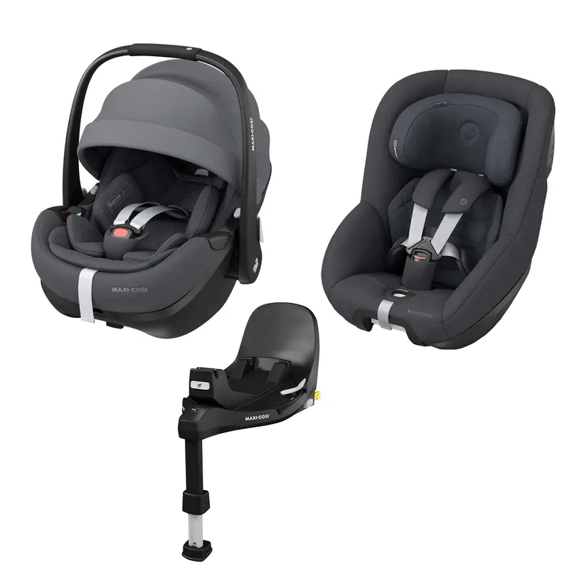 Maxi-Cosi 360 Pro 2 Family Bundle In Twillic Graphite 1