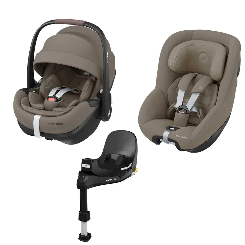 Maxi-Cosi 360 Pro 2 Family Bundle In Twillic Truffle 1