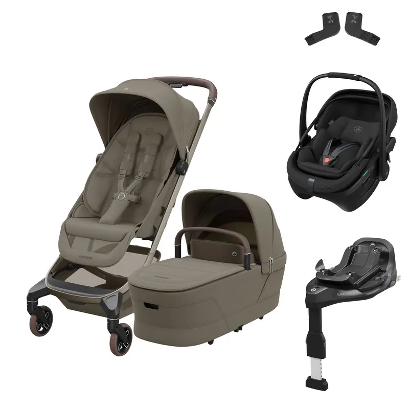 Maxi-Cosi Fame Cabin Zero G Bundle In Oak Truffle 1