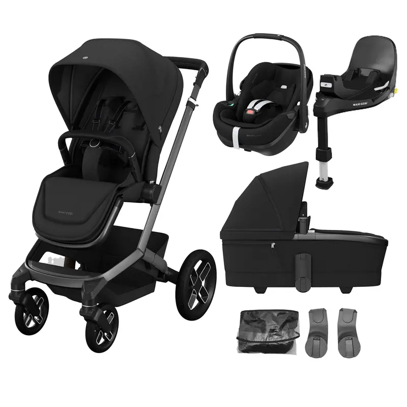 Maxi-Cosi Fame Travel System (Pebble 360 Pro 2 & Base Kit) In Twillic Black 1