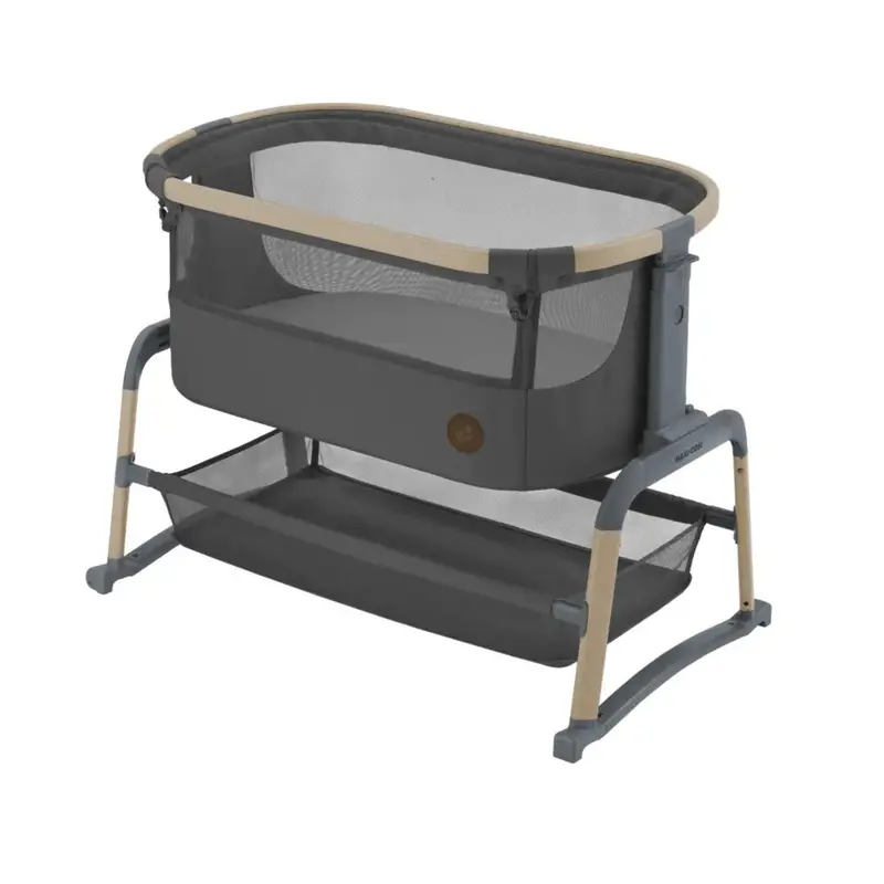 Maxi-Cosi Iora Air Bedside Crib In Beyond Graphite 1