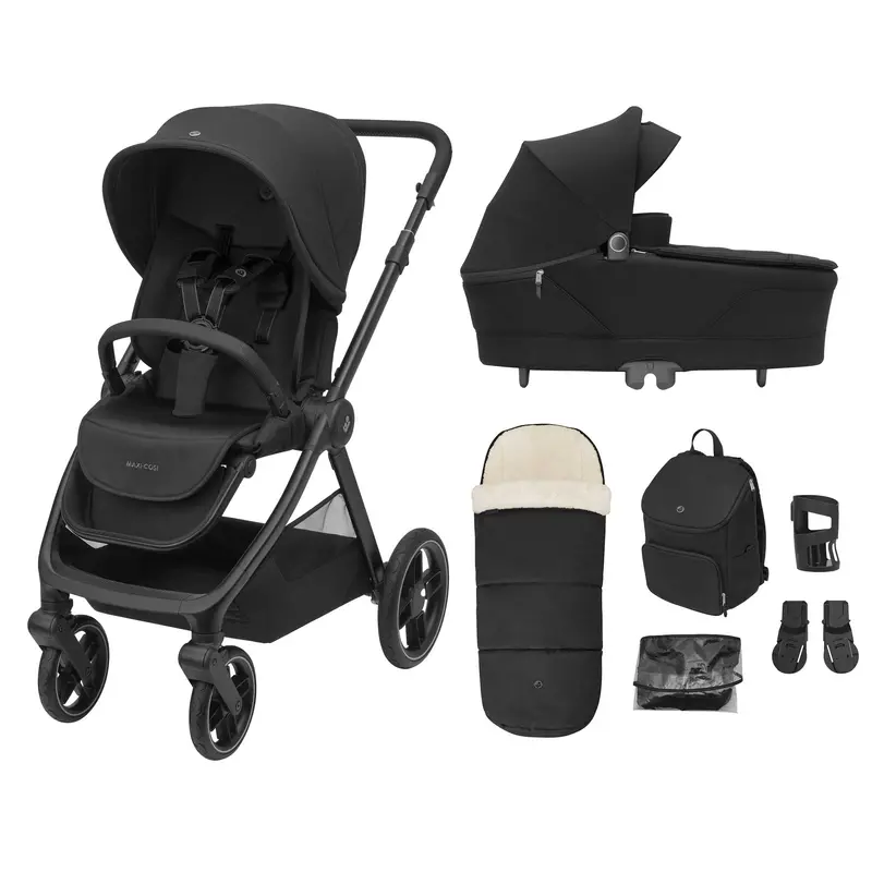 Maxi-Cosi Oxford+ 7 Piece Essential Bundle In Twillic Black 1