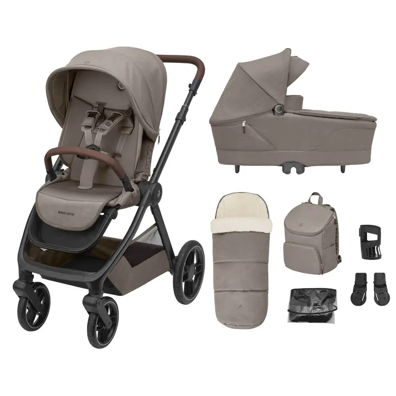 Maxi-Cosi Oxford+ 7 Piece Essential Bundle In Twillic Truffle 1