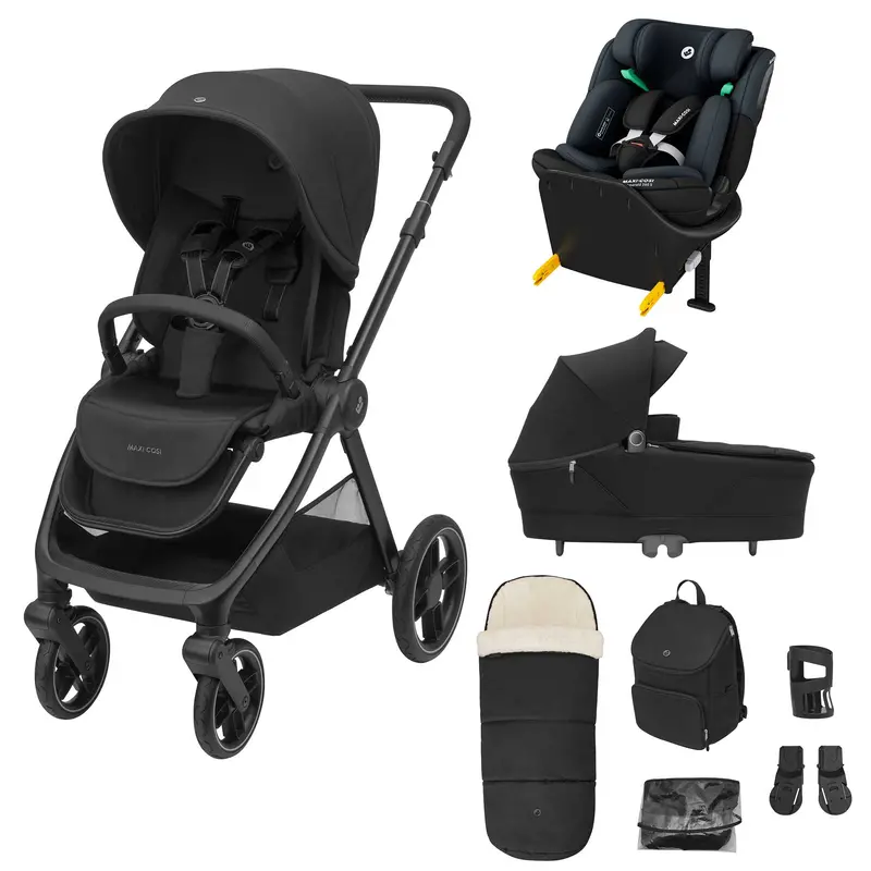 Maxi-Cosi Oxford+ 8 Piece Emerald 360S Bundle In Twillic Black 1
