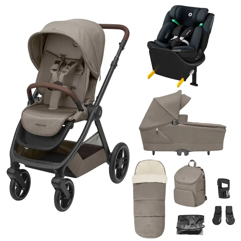 Maxi-Cosi Oxford+ 8 Piece Emerald 360S Bundle In Twillic Truffle 1