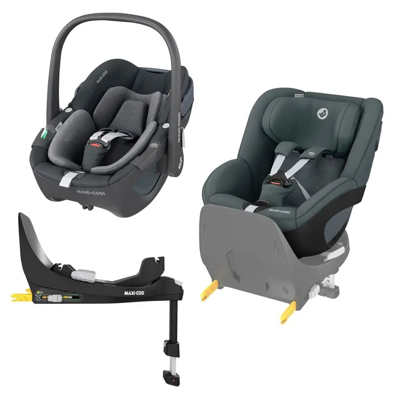 Maxi-Cosi Pebble 360, Pearl 360 & Familyfix 360 Base Bundle - Graphite 1