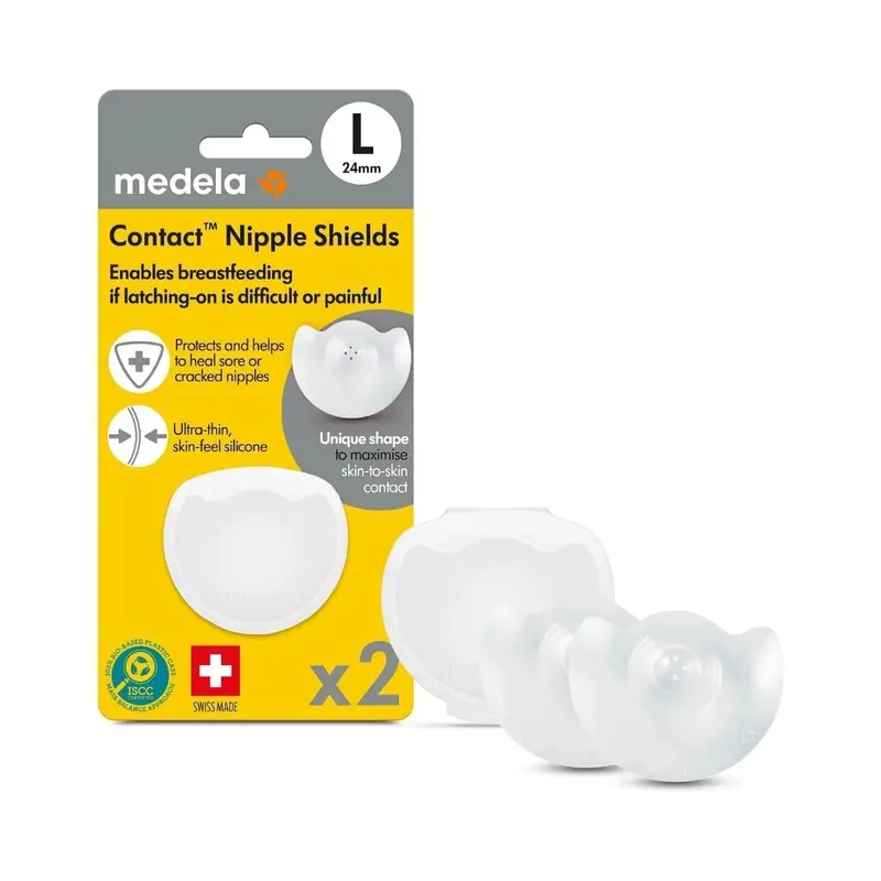 Medela Contact Nipple Shields (L) With Case Pack Of 2 1