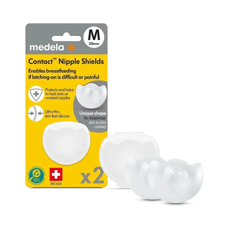 Medela Contact Nipple Shields (M) With Case Pack Of 2 1