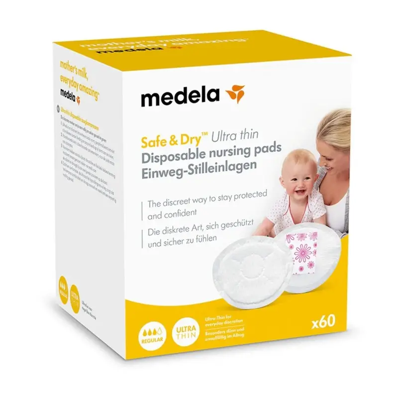 Medela Safe And Dry Nursing Pads 60 Pcs 1