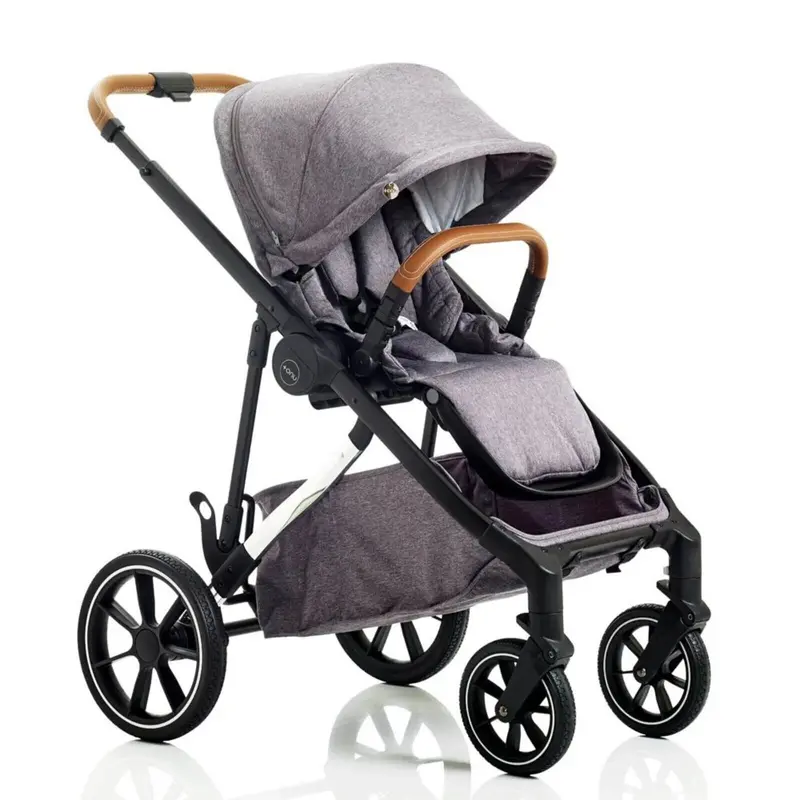 Mee-Go Uno Plus 3-In-1 With Isofix Base Travel System - Grey/Chrome 2