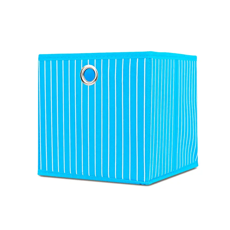 Mega Pack De 10 Cajas Organizadoras Multiusos Non Woven Color Azul 2