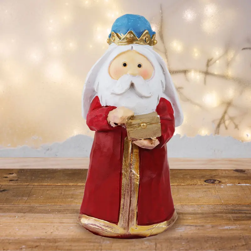 Melchor, Rey Mago, Figura Decorativa De Cerámica 1
