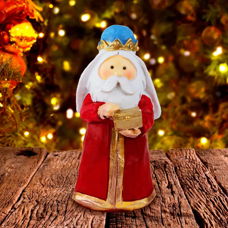 Melchor, Rey Mago, Figura Decorativa De Cerámica 2