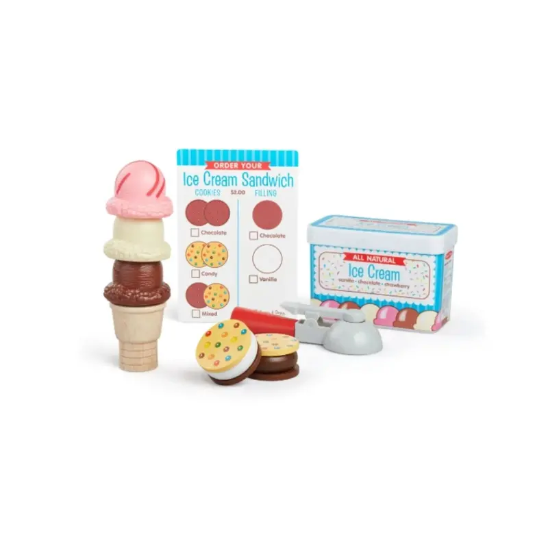 Melissa & Doug Scoop & Sandwiches Ice Cream Playset 1