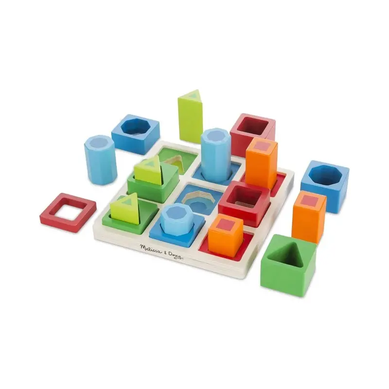 Melissa & Doug Shape Sequence Wooden Sorting Set 1