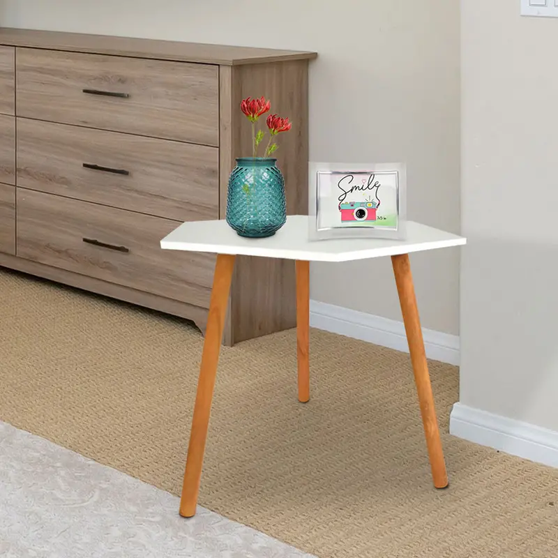 Mesa Inkanto Hexagonal Blanca 1