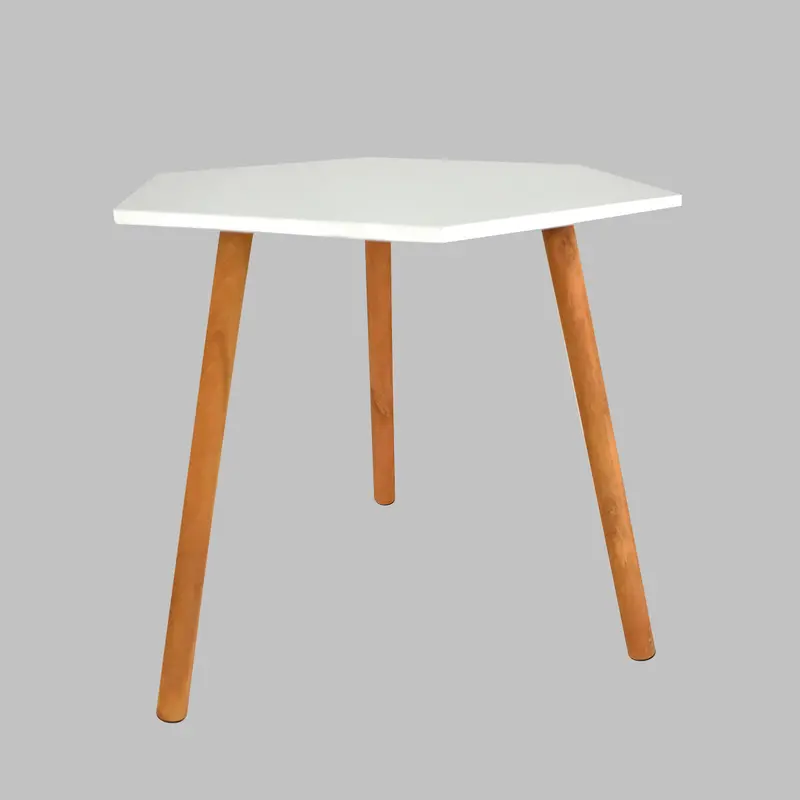 Mesa Inkanto Hexagonal Blanca 2