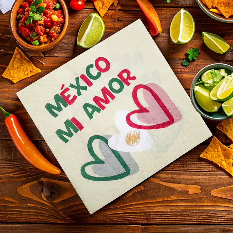 México Mi Amor, Servilletas, 15 Pzas 1