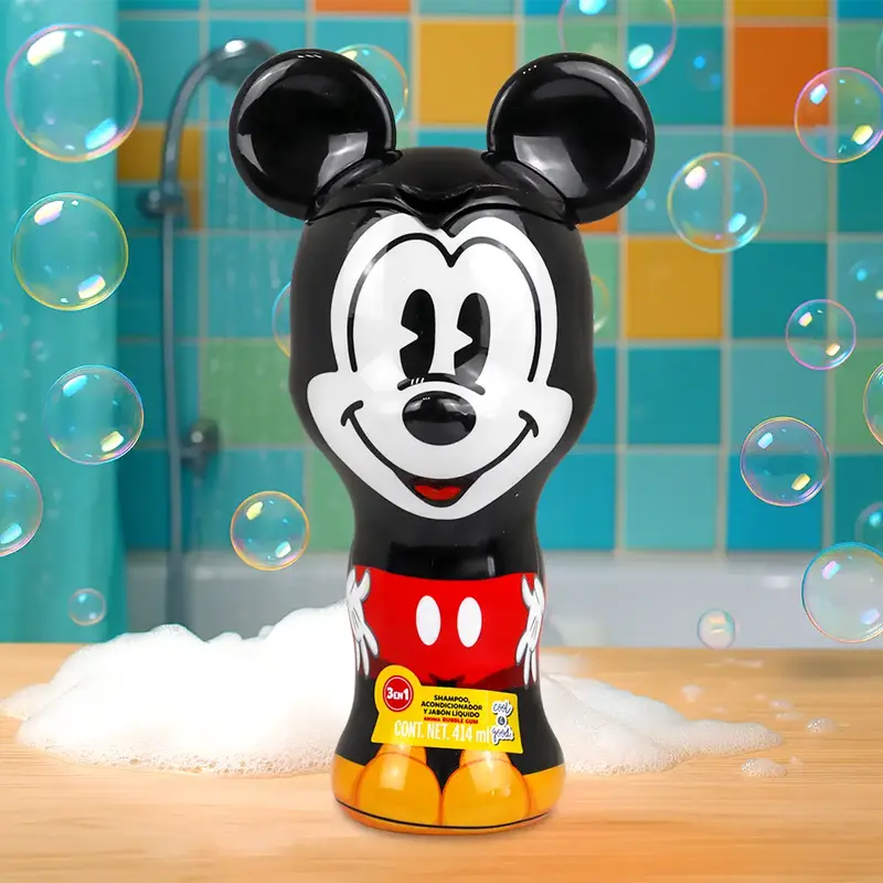 Mickey, Shampoo, Acondicionador Y Jabón Líquido 3 En 1 1