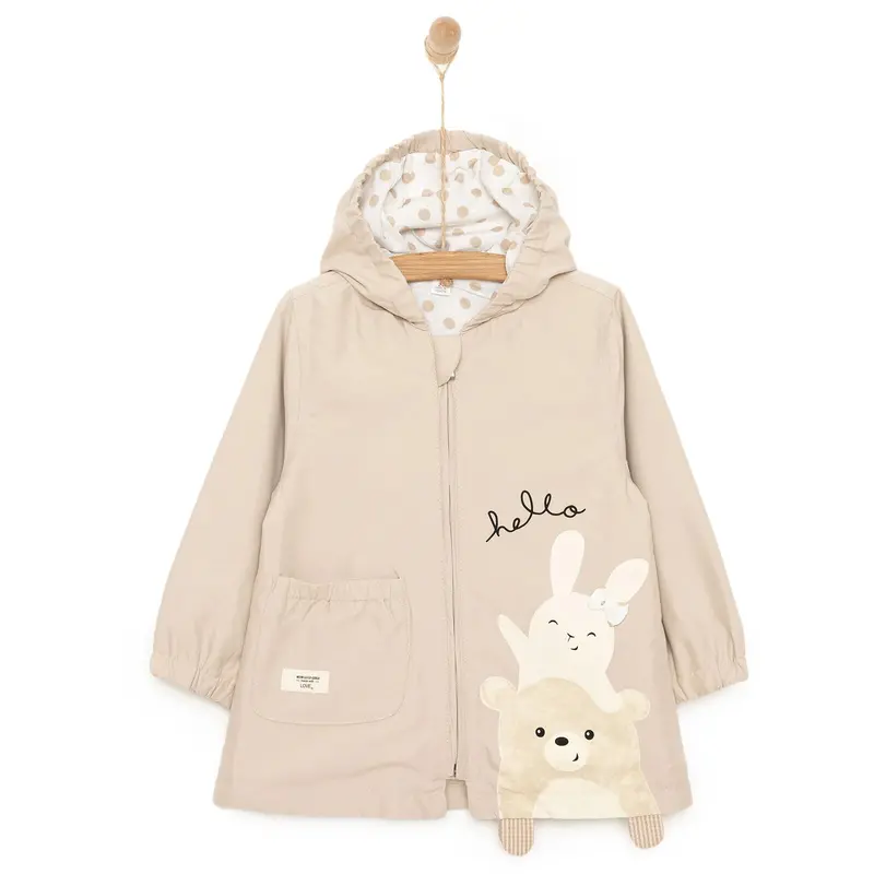 Midimod Girl Raincoat - Beige 1