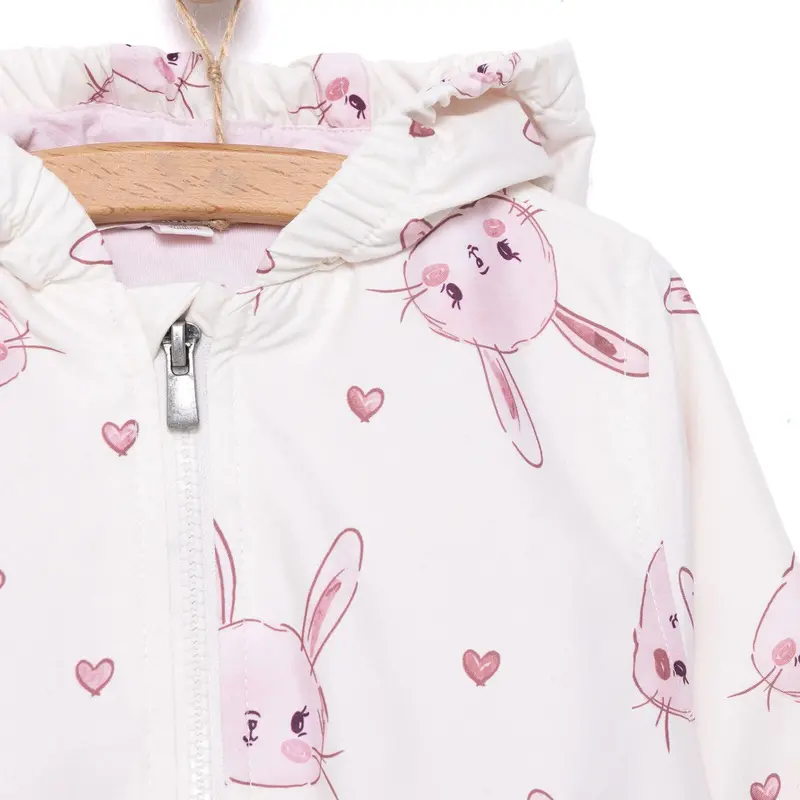 Midimod Girl Raincoat - Ecru 4