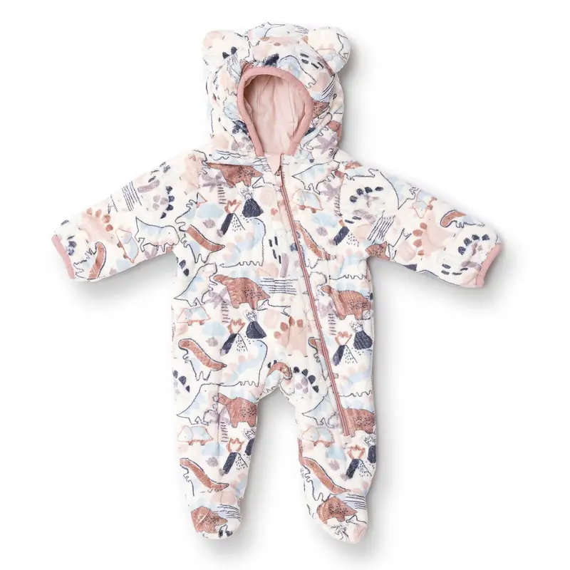 Midimod Newborn Welsoft Footed Jumpsuit - Ecru 1