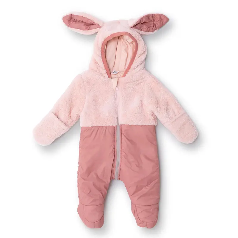 Midimod Newborn Welsoft Footed Jumpsuit - Pink 1