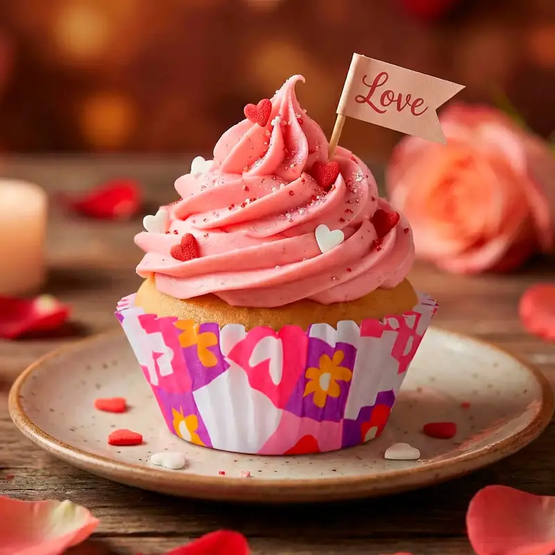 Mini Capacillos Para Cupcakes, Corazones 2