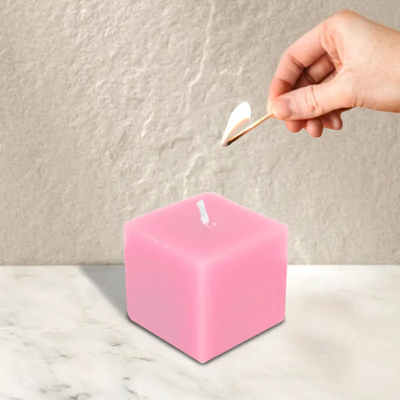 Mini Cirio Aromático Color Rosa 2