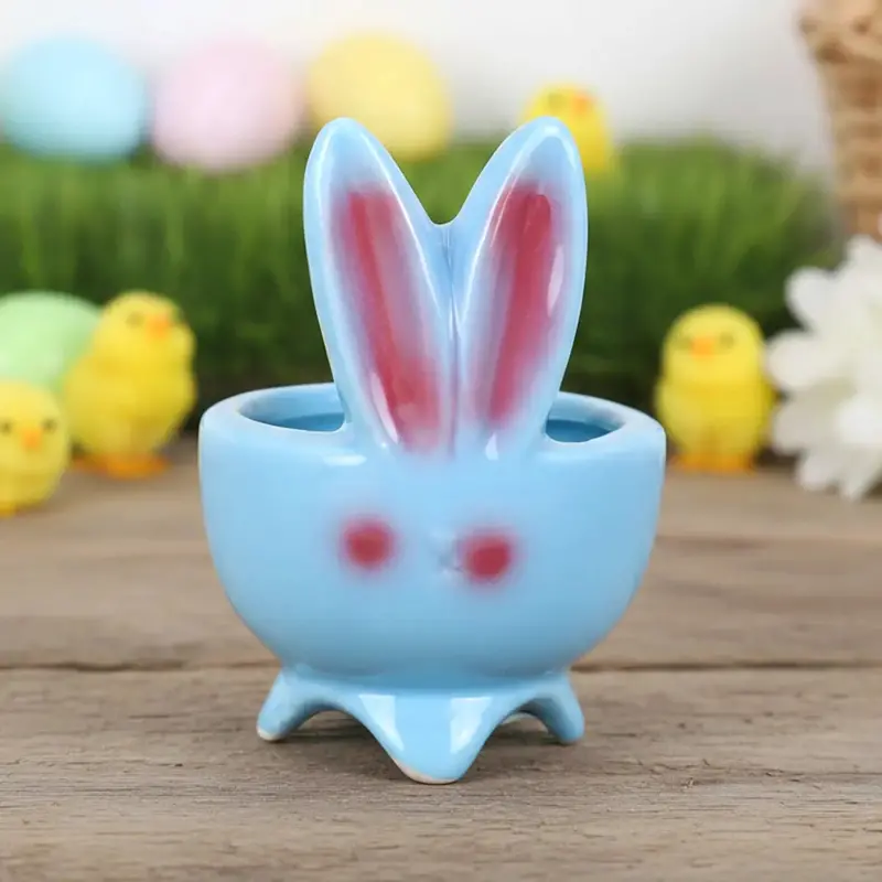 Mini Conejito, Cerámica, Color Azul 1