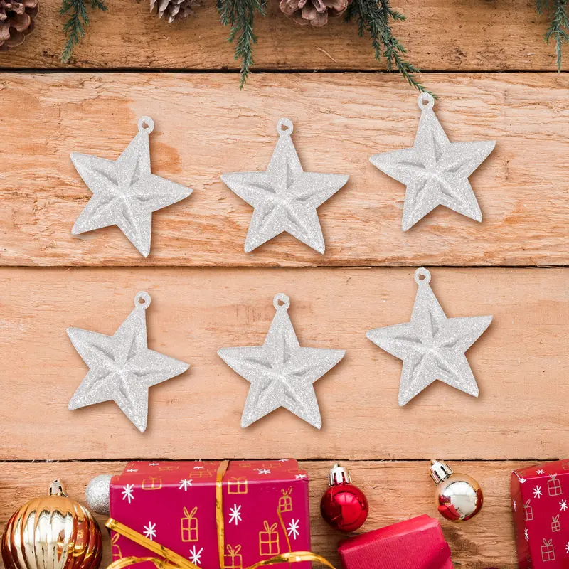 Mini Estrellas Navideñas Color Blanco 2