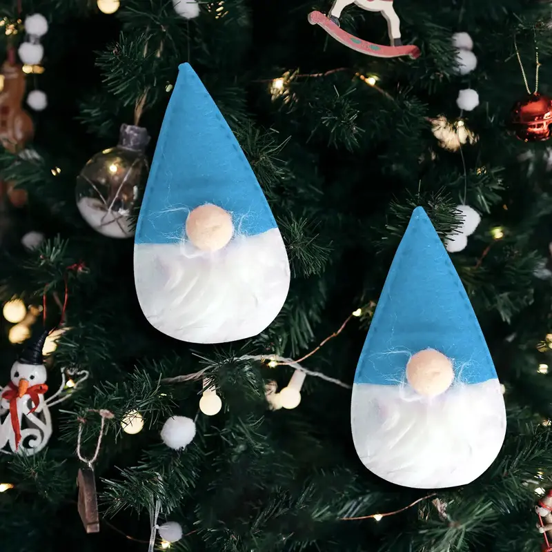 Mini Gnomos Decorativos, Color Azul, 2 Pzas 1
