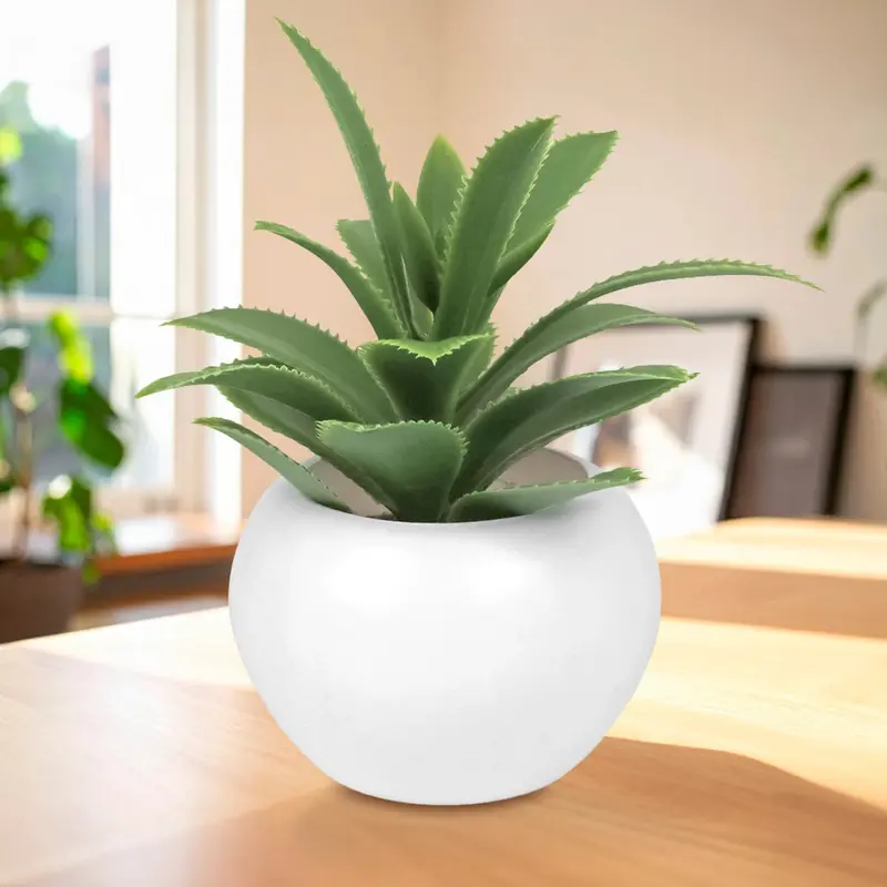 Mini Maceta, Planta Artificial, Sábila 2