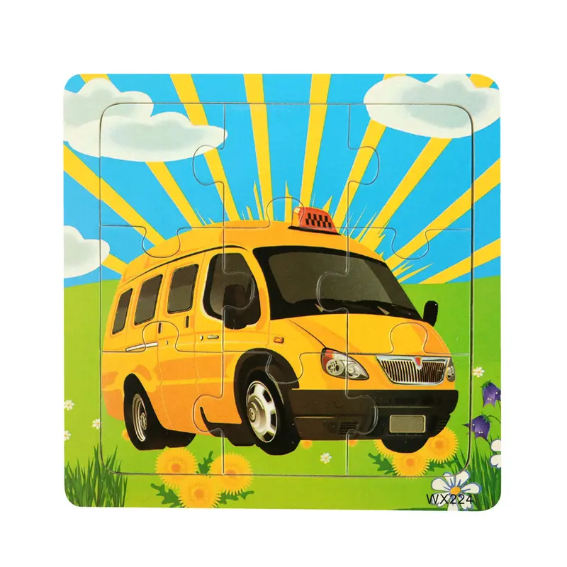 Mini Rompecabezas De Taxi, 9 Piezas 1